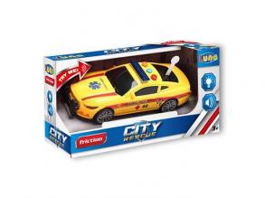 City Rescue mentőautó fénnyel és hanggal sárga