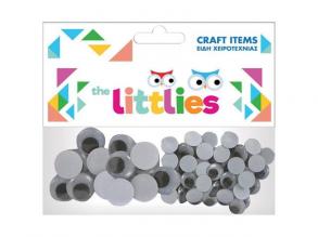 The Littlies: Műanyag szemek 40 db-os szett 20x15mm és 20x20mm-es méretben