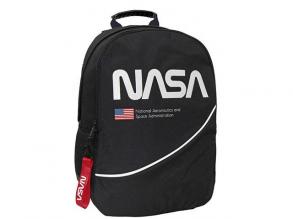 NASA 2 rekeszes iskolatáska, hátizsák 33x16x45cm