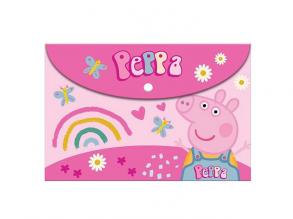 Peppa malac rózsaszín patentos irattartó mappa A/4-es méretben