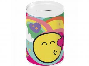 Luna: Emoji hangulatjeles henger alakú fém persely 10x15cm