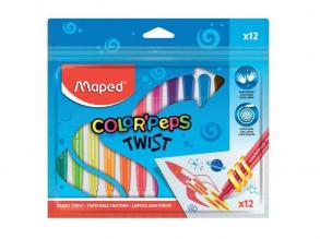 MAPED: Color Peps Twist kitekerhető zsírkréta - 12 db
