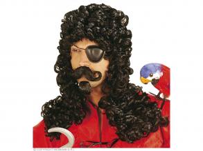 Kalózkapitány paróka, bajusz+szakáll