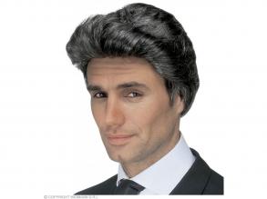 Luciano - férfi paróka, fekete-őszes