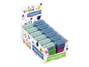 The Littlies: 2 lyukú hegyező radírral többféle változatban