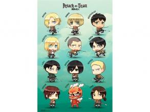 Attack on Titan "Chibi characters" 91,5x61 cm poszter