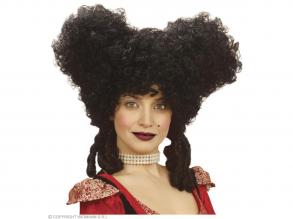 Madame barokk női paróka, fekete