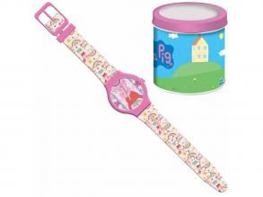 Luna: Peppa malac analóg karóra fém díszdobozban