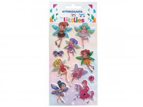 The Littlies: Tündérek 3D pufi matrica szett 10x22cm-es íven