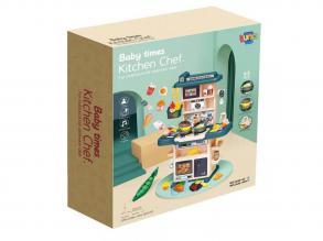 Konyhai zöld játékszett fénnyel és hanggal 43db-os