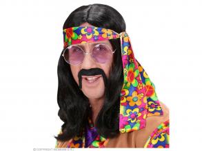Hippie paróka, fekete