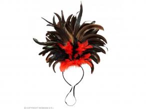 Copacabana tollas fejpánt - fekete/piros