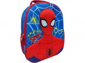 Csodás Pókember 3D lekerekített iskolatáska, hátizsák 26x10x32cm