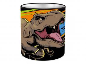 Jurassic World henger alakú fém asztali írószertartó 10x11cm