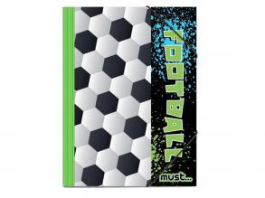 Must: Gumis mappa focilabda mintával 25x35cm