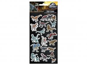 Luna: Jurassic World 3D pufi matrica szett 10x22cm-es íven