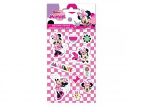 Luna: Minnie egér öntapadós matrica szett 8x12cm-es íven 5db