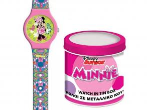 Luna: Minnie egér analóg karóra fém díszdobozban