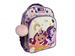 Luna: Must Team Én kicsi pónim lekerekített 2 rekeszes ovis hátizsák 27x10x31cm