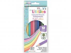 The Littlies: Famentes pasztell 12db-os színes ceruza szett
