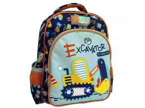 Luna: Must Team Markoló mintás lekerekített 2 rekeszes ovis hátizsák 27x10x31cm