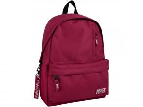Luna: Must Team Monochrome bordó iskolatáska, hátizsák 32x17x42cm