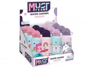 Luna: Must Team lányos alumínium kulacs többféle változatban 500ml 1db