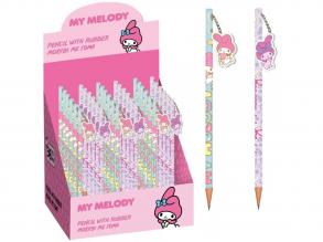Luna: Hello Kitty My Melody grafitceruza radírral, kétféle változatban 1db