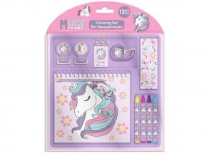 Luna: Must Team 12db-os unikornis színező szett