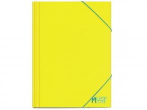 Luna: Must Team sárga gumis mappa 25x35cm