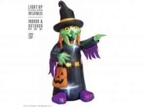 Felfújható világító boszorkány, 122 cm