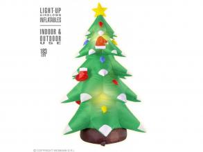 Felfújható karácsonyfa led világítással dekoráció