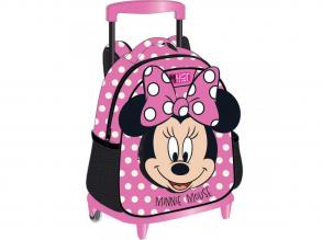 Luna: Must Team Minnie egér gurulós ovis hátizsák 27x10x31cm