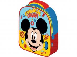 Luna: Mickey egér mintás 3D-s ovis hátizsák 26x10x32cm