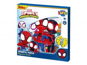 Luna: Spidey és barátai mintás 3x20db-os mágneses puzzle
