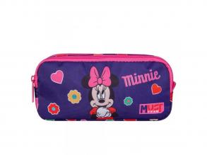 Luna: Must Team Cuki Minnie egér 2 szintes henger alakú tolltartó 21x6x9cm