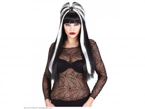 Fekete hosszú újjú pókhálós felső női jelmez M-es méretben