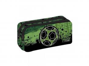 Luna: Must Team Football Pro Player 2 szintes henger alakú tolltartó 21x6x9cm