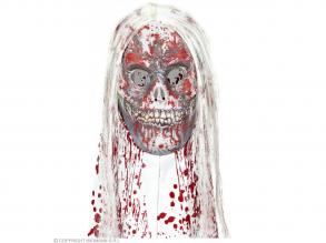 Véres zombie maszk hajjal