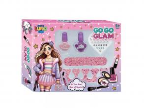 Luna: Go-Go Glam Manikűr szett műkörmökkel és körömlakkal 5db-os