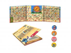 Luna: Mágneses összecsukható Kígyók és létrák társasjáték Disney Stitch szereplőkkel