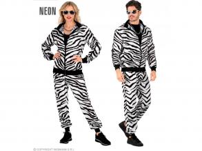 Zebramintás tréningruha unisex felnőtt jelmez