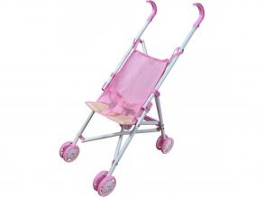 Luna: Rózsaszín-bézs babakocsi 26x48x52cm