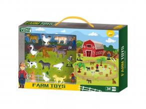 Luna: Jasper Land Farm állatos játékszett 34db-os