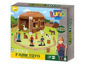 Luna: Jasper Land Farm állatos játékszett 37db-os