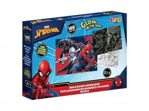 Luna: Marvel Pókember 100 db-os sötétben világító puzzle