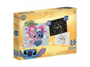 Luna: Disney Stitch 100 db-os sötétben világító puzzle
