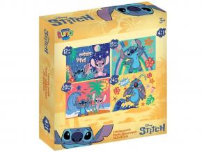Luna: Stitch 4az1-ben puzzle szett