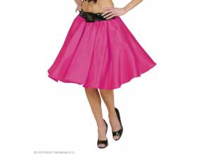Szatén szoknya női jelmez felnőtt általános méretben rózsaszín színben