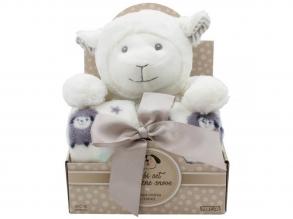 SweetDreams: Takaró és plüss bárány fehér színben